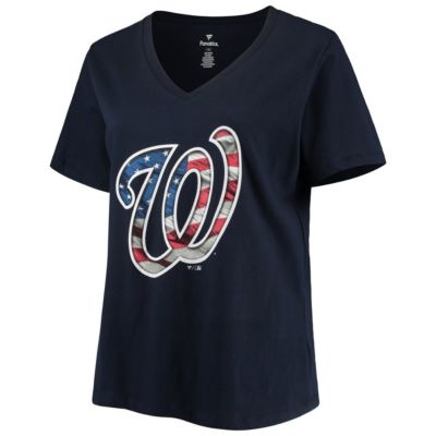 MLB Washington Nationals Plus Banner V-Neck T-Shirt