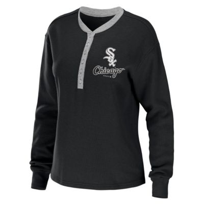 Chicago White Sox MLB Waffle Henley Long Sleeve T-Shirt