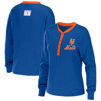 MLB New York Mets Waffle Henley Long Sleeve T-Shirt