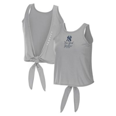 MLB New York Yankees Open Back Twist Tie Tank Top