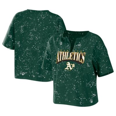 MLB Oakland Athletics Notch Neck Tie-Dye T-Shirt