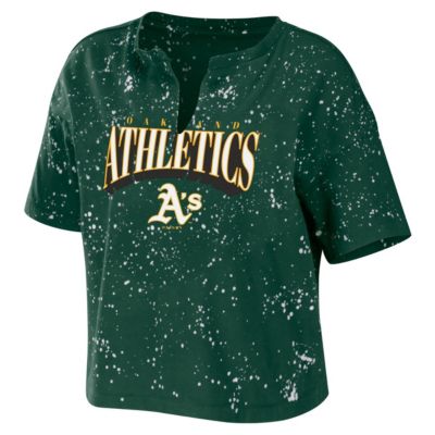 MLB Oakland Athletics Notch Neck Tie-Dye T-Shirt