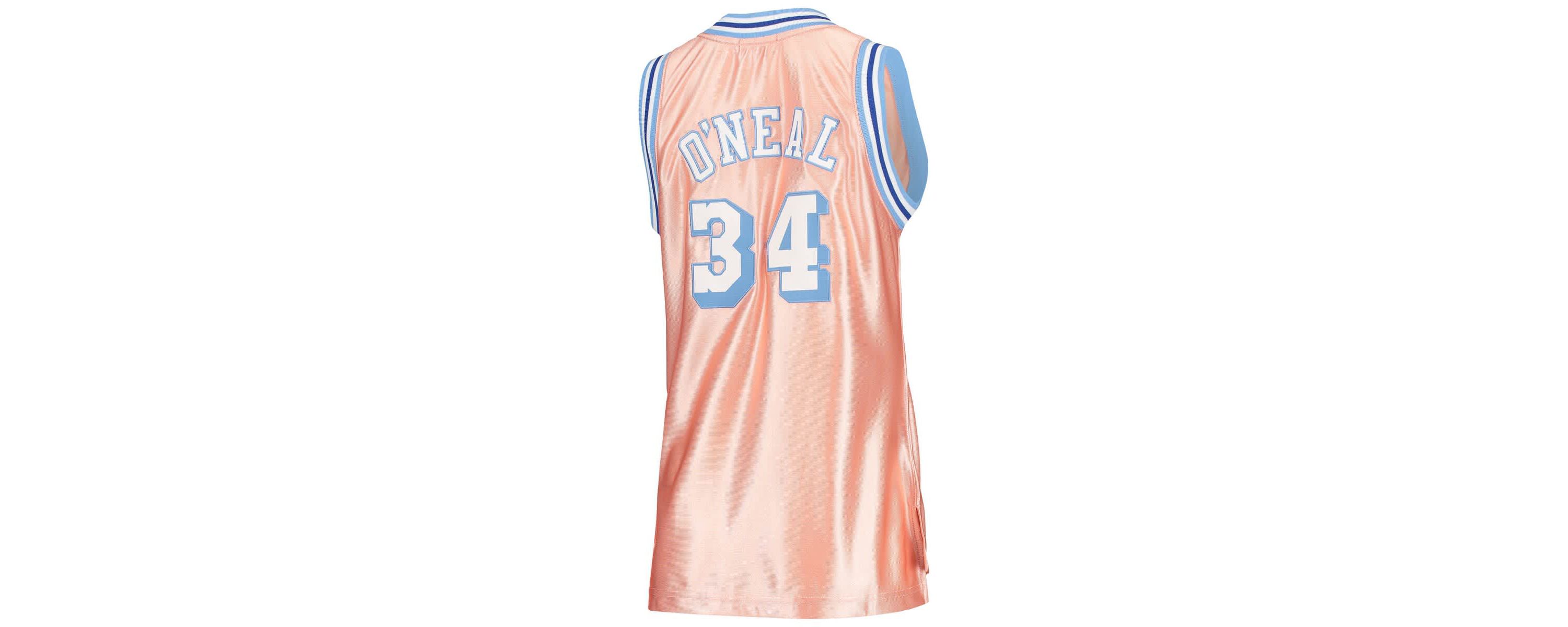 NBA Shaquille ONeal Los Angeles Lakers 75th Anniversary Rose 1996 Swingman Jersey