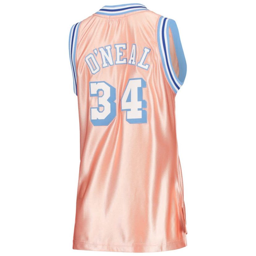 NBA Shaquille ONeal Los Angeles Lakers 75th Anniversary Rose 1996 Swingman Jersey