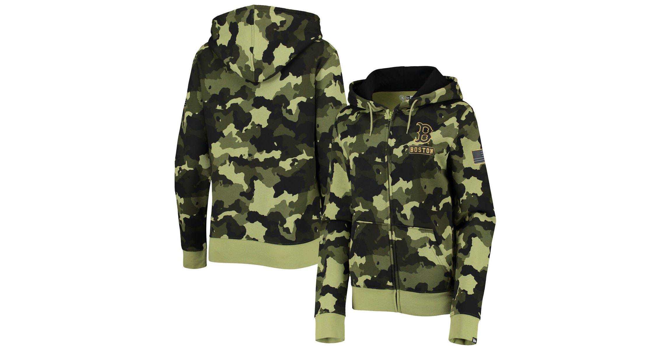 Boston Red Sox MLB Boston Sox 2022 MLB Armed Forces Day Full-Zip Hoodie