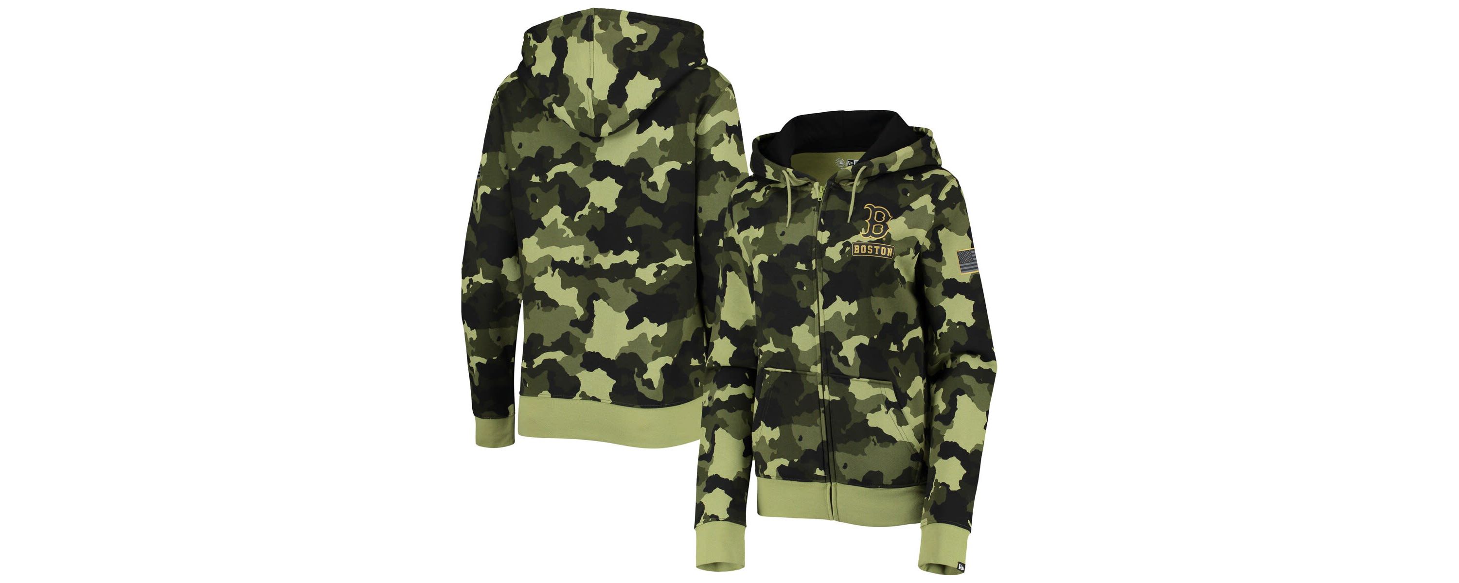 Boston Red Sox MLB Boston Sox 2022 MLB Armed Forces Day Full-Zip Hoodie