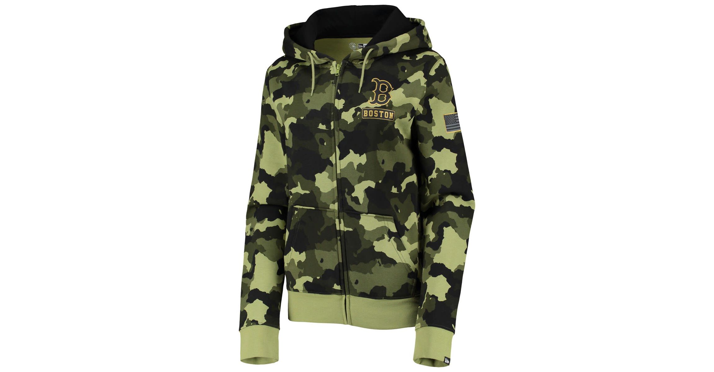Boston Red Sox MLB Boston Sox 2022 MLB Armed Forces Day Full-Zip Hoodie