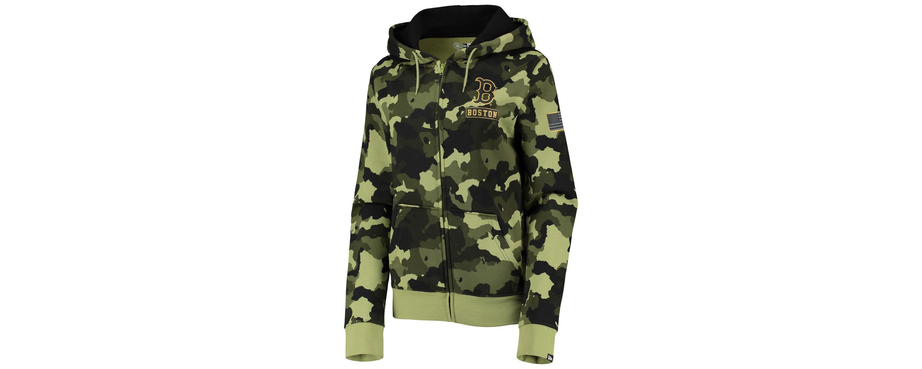 Boston Red Sox MLB Boston Sox 2022 MLB Armed Forces Day Full-Zip Hoodie
