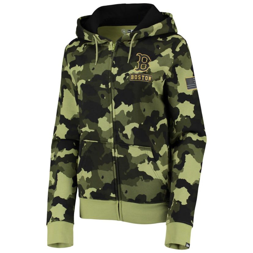 Boston Red Sox MLB Boston Sox 2022 MLB Armed Forces Day Full-Zip Hoodie