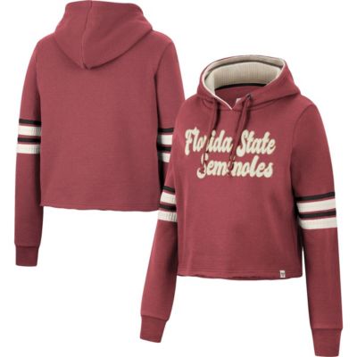 NCAA Florida State Seminoles Retro Cropped Pullover Hoodie