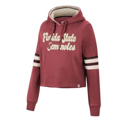 NCAA Florida State Seminoles Retro Cropped Pullover Hoodie