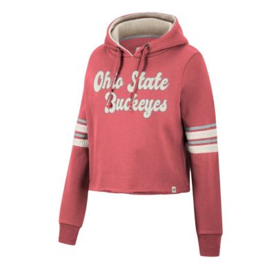 NCAA Ohio State Buckeyes Retro Cropped Pullover Hoodie