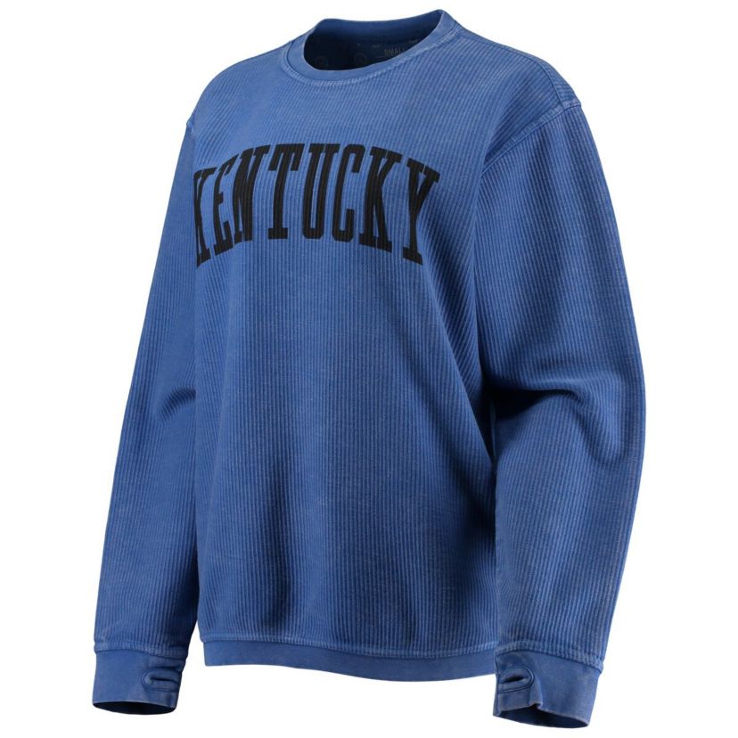 NCAA Kentucky Wildcats Comfy Cord Vintage Wash Basic Arch Pullover Sweatshirt