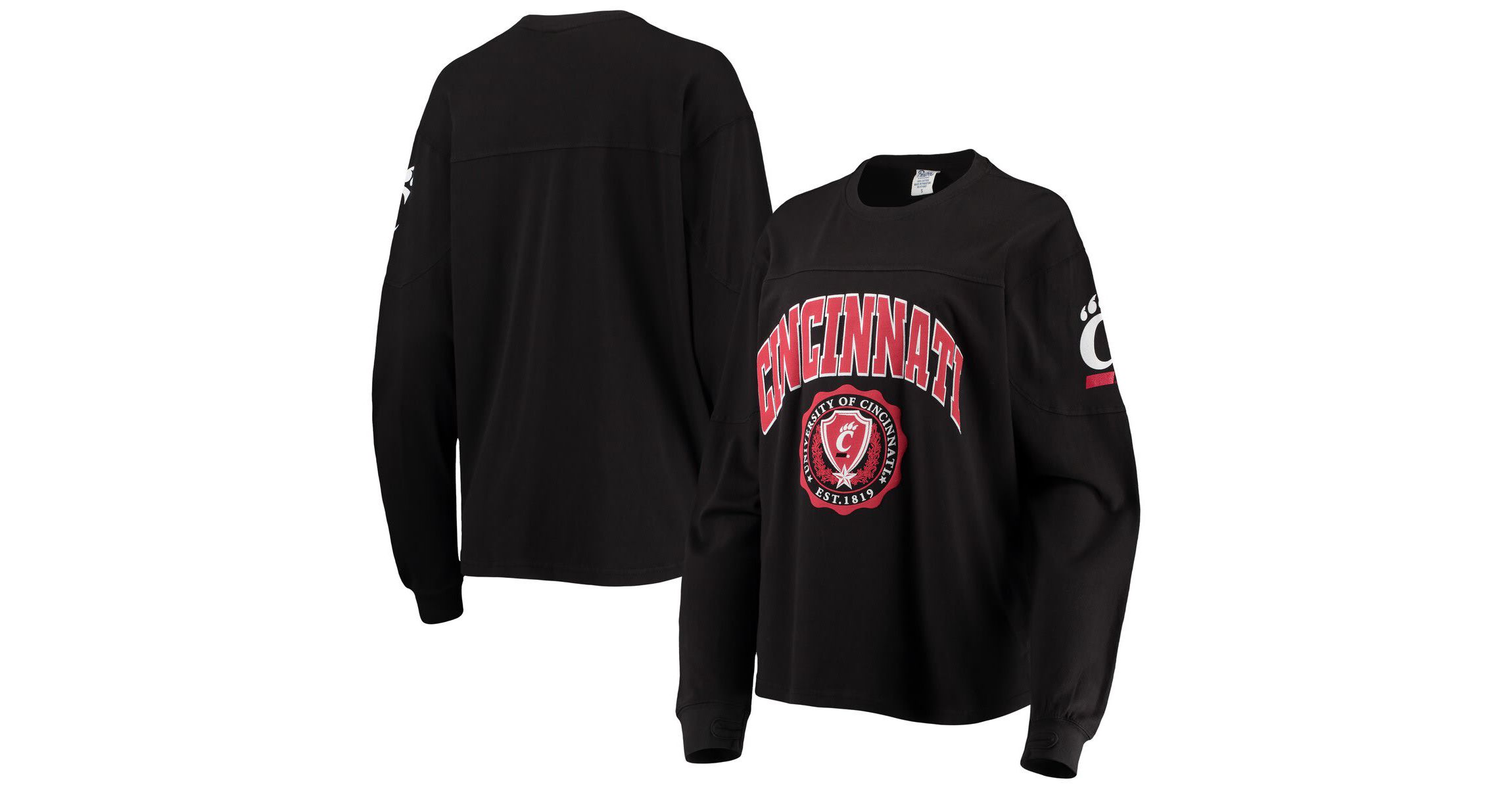 NCAA Cincinnati Bearcats Edith Long Sleeve Oversized Top