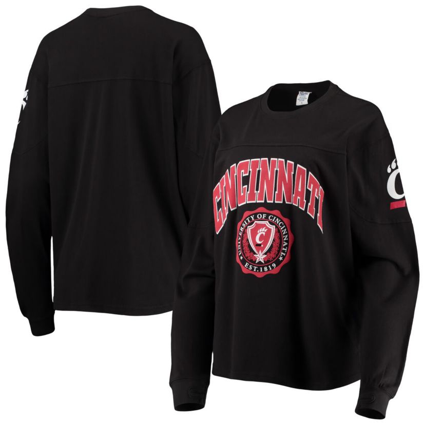 NCAA Cincinnati Bearcats Edith Long Sleeve Oversized Top