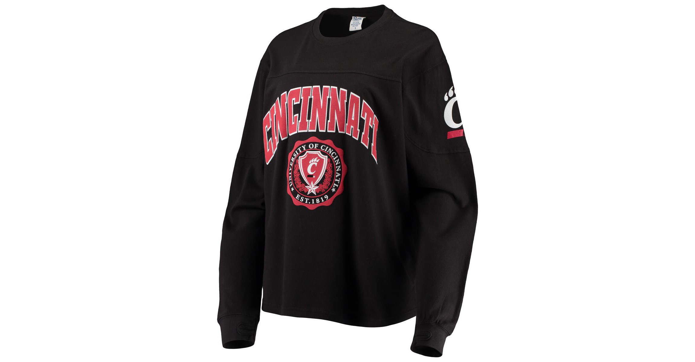 NCAA Cincinnati Bearcats Edith Long Sleeve Oversized Top