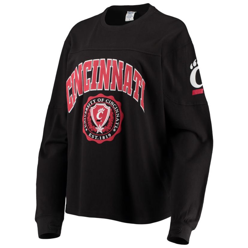 NCAA Cincinnati Bearcats Edith Long Sleeve Oversized Top