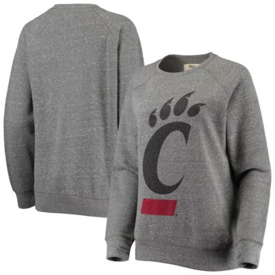 NCAA ed Cincinnati Bearcats Big Logo Knobi Fleece Raglan Pullover Sweatshirt