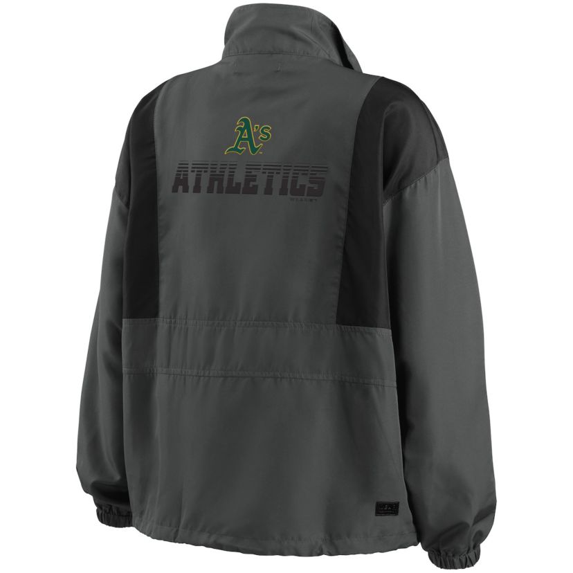 Oakland Athletics MLB Athletics Packable Half-Zip Jacket