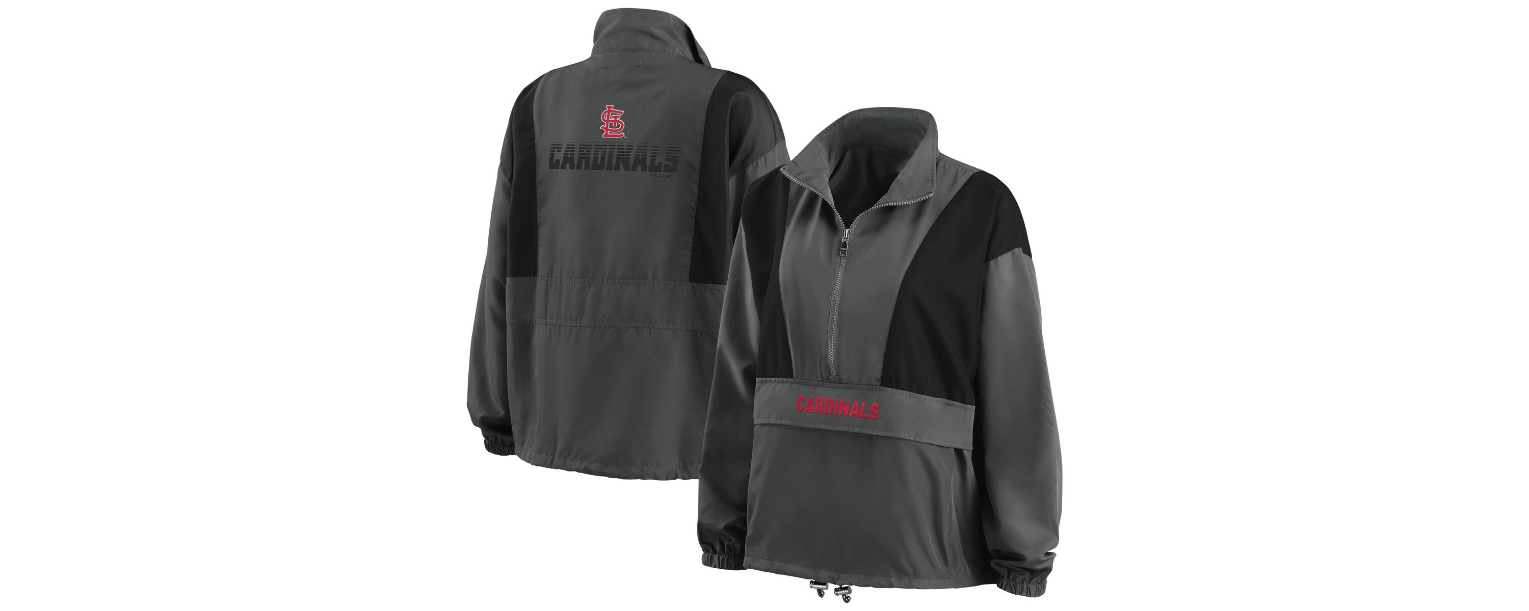 MLB St. Louis Cardinals Packable Half-Zip Jacket