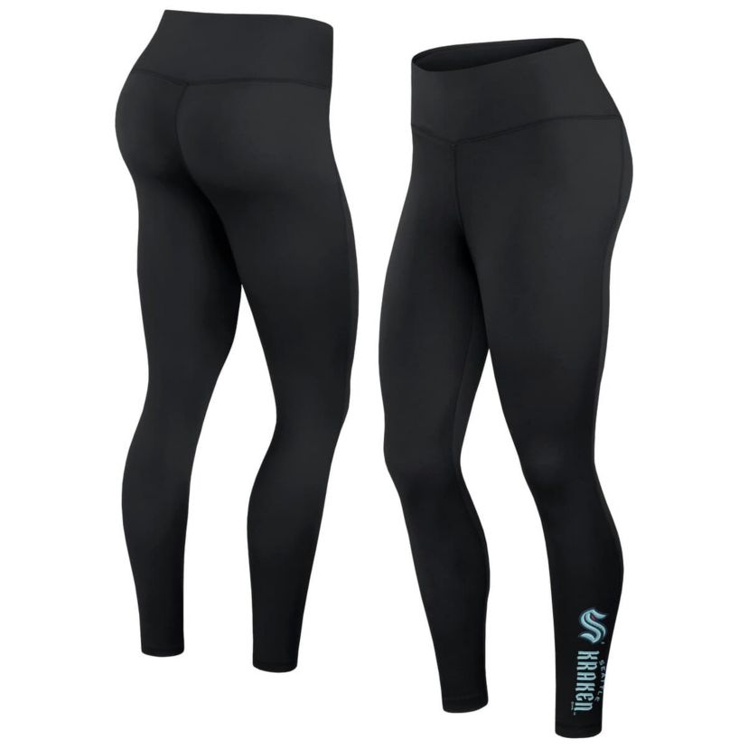 NHL Fanatics Seattle Kraken Wordmark Stacked Leggings