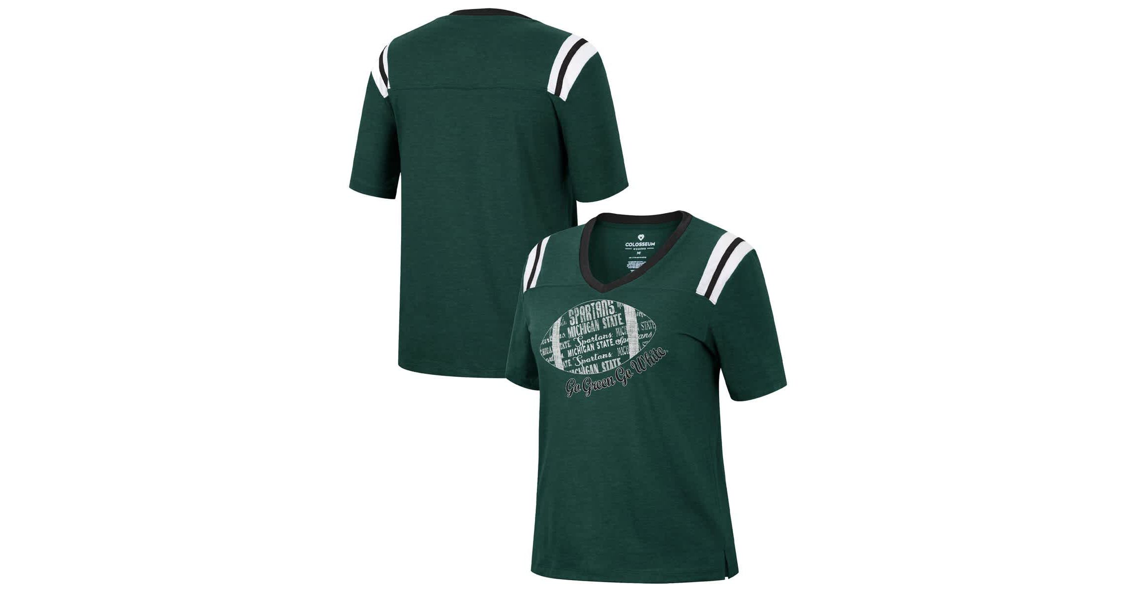 NCAA ed Michigan State Spartans 15 Min Early Football V-Neck T-Shirt