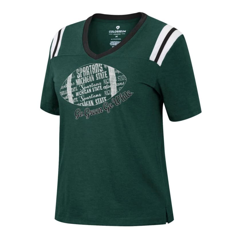 NCAA ed Michigan State Spartans 15 Min Early Football V-Neck T-Shirt