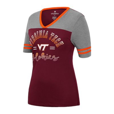 NCAA ed Virginia Tech Hokies There You Are V-Neck T-Shirt