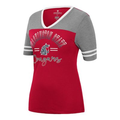 NCAA Washington State Cougars There You Are V-Neck T-Shirt