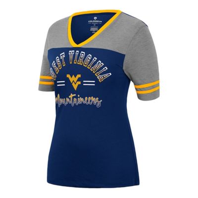 NCAA ed West Virginia Mountaineers There You Are V-Neck T-Shirt