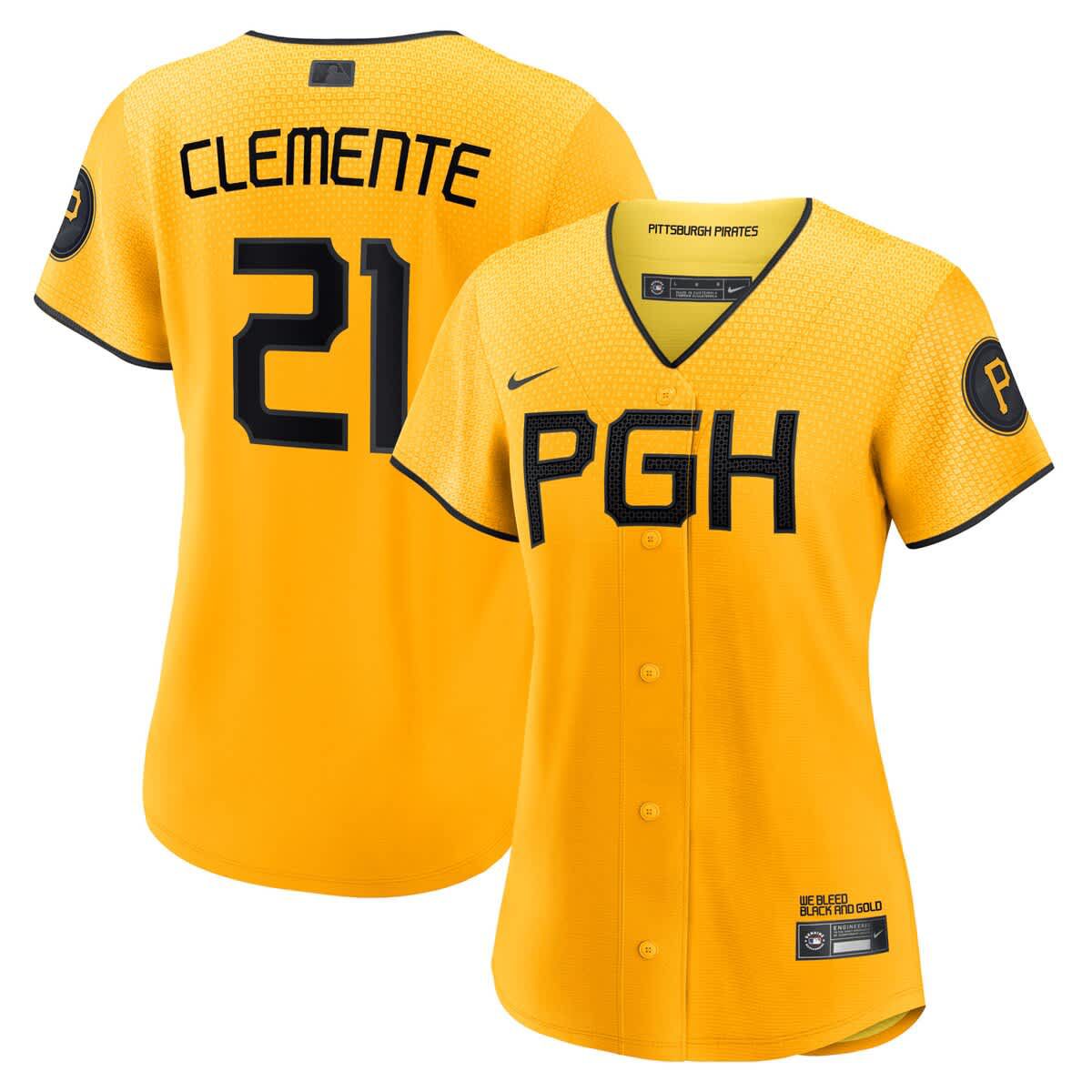 MLB Nike Roberto Clemente Pittsburgh Pirates City Connect Replica Player Jersey