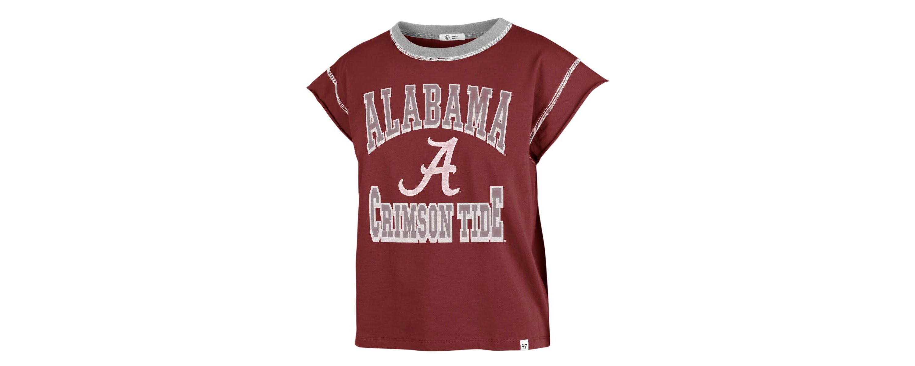 Alabama Crimson Tide NCAA Alabama Tide Sound Up Maya Cutoff T-Shirt