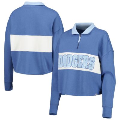 MLB Los Angeles Dodgers Remi Quarter-Zip Cropped Top