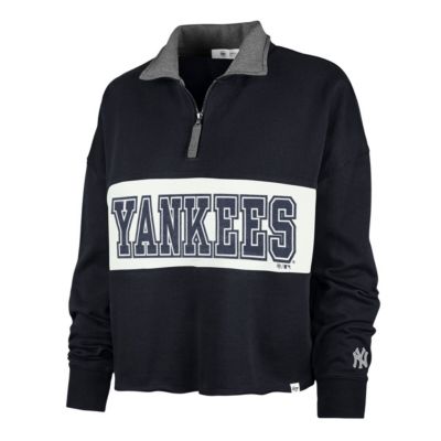 MLB New York Yankees Remi Quarter-Zip Cropped Top