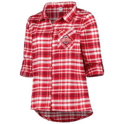 NCAA Ohio State Buckeyes Plus Mainstay Long Sleeve Button-Up Shirt