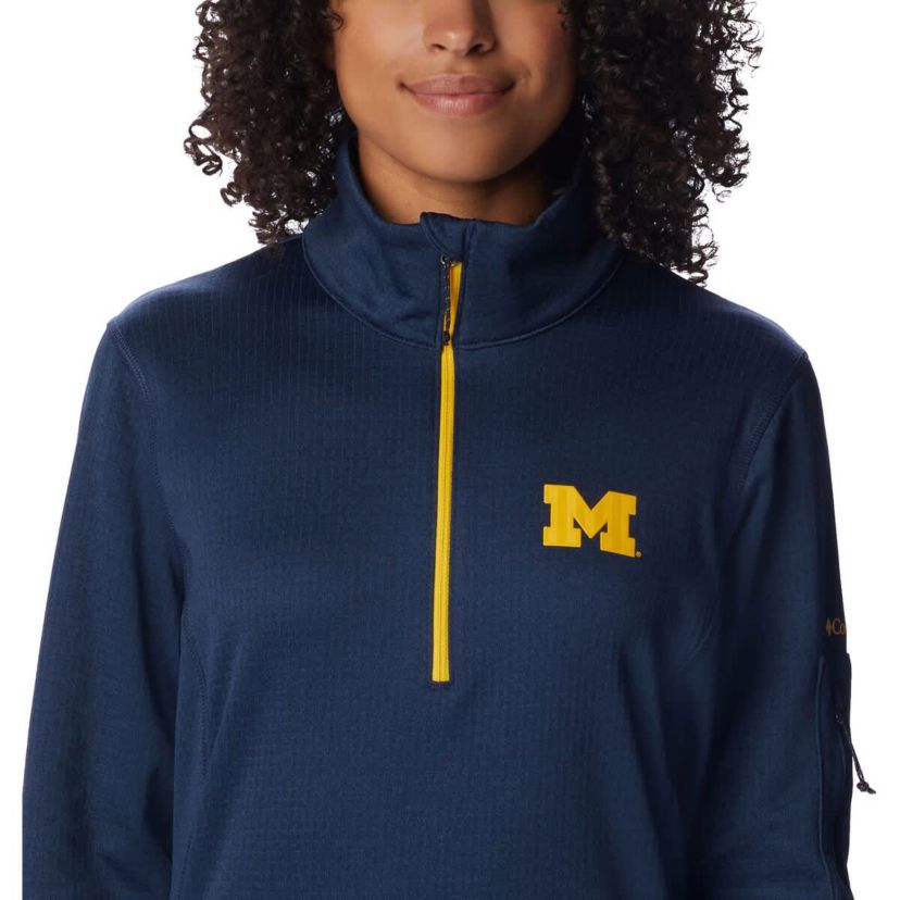 NCAA Michigan Wolverines Park View Omni-Wick Half-Zip Top