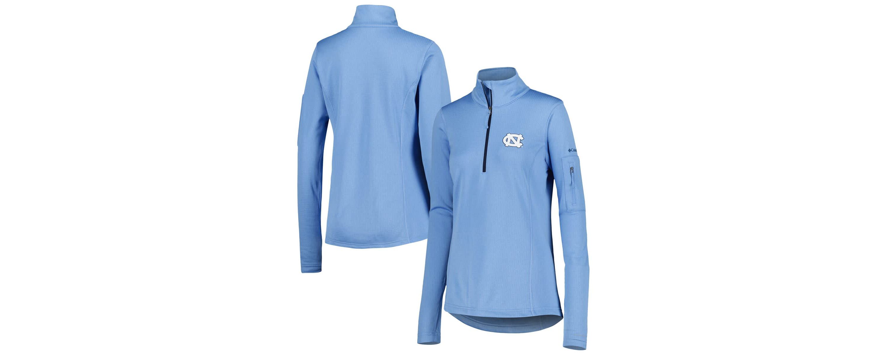 NCAA Light North Carolina Tar Heels Park View Omni-Wick Half-Zip Top