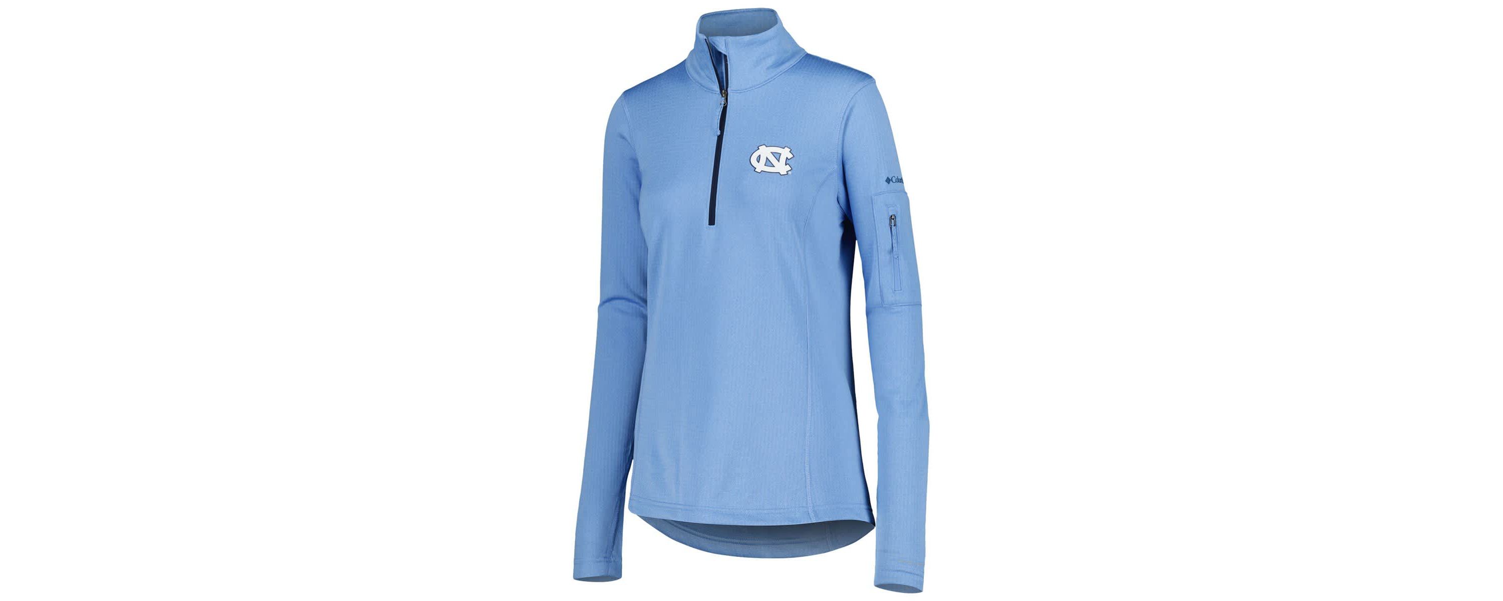 NCAA Light North Carolina Tar Heels Park View Omni-Wick Half-Zip Top