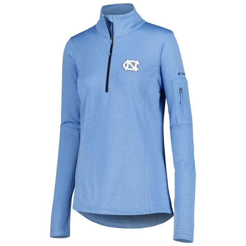 NCAA Light North Carolina Tar Heels Park View Omni-Wick Half-Zip Top