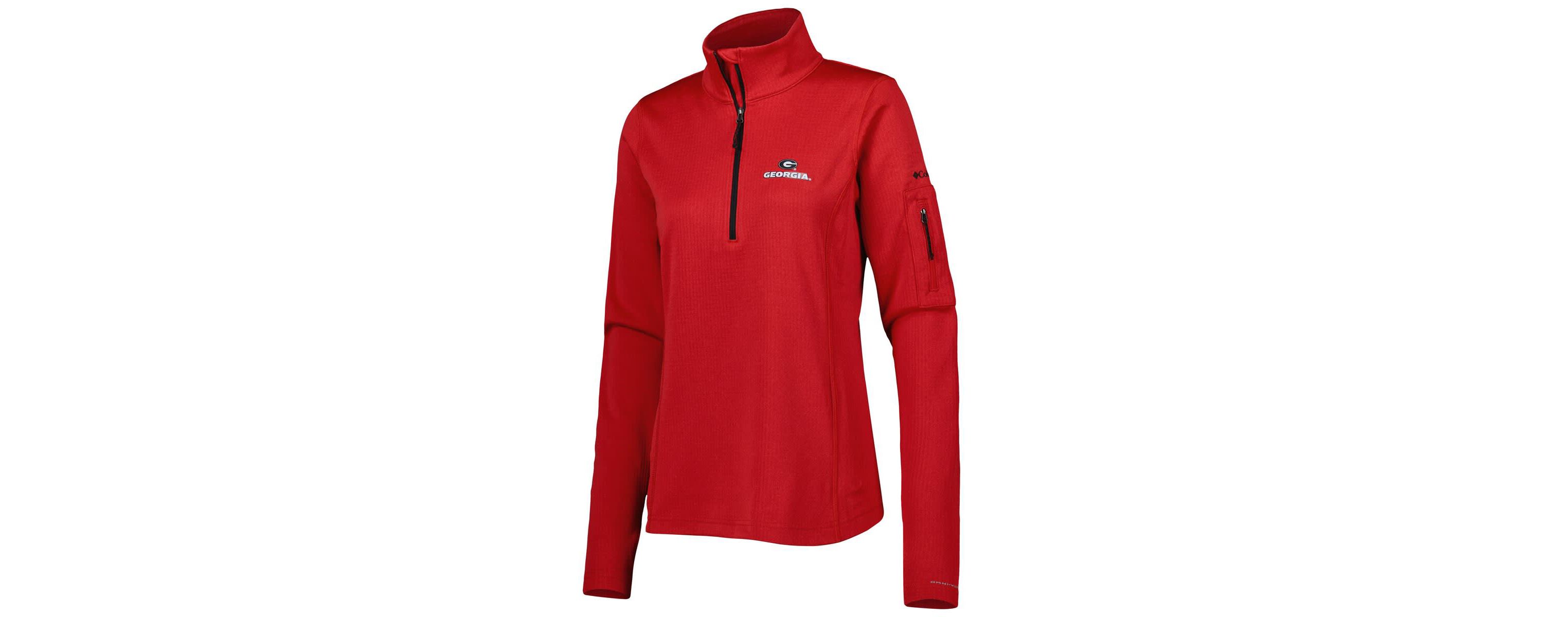 NCAA Georgia Bulldogs Park View Omni-Wick Half-Zip Top
