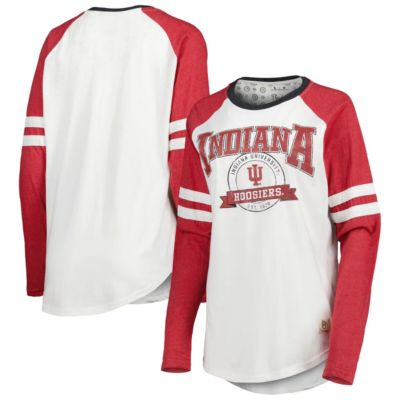 NCAA Indiana Hoosiers Brooking Sleeve Stripe Raglan Long T-Shirt