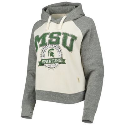 NCAA Michigan State Spartans Cody Tri-Bend Raglan Pullover Hoodie