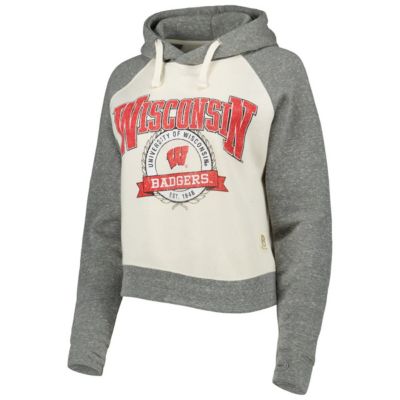 NCAA Wisconsin Badgers Cody Tri-Bend Raglan Pullover Hoodie