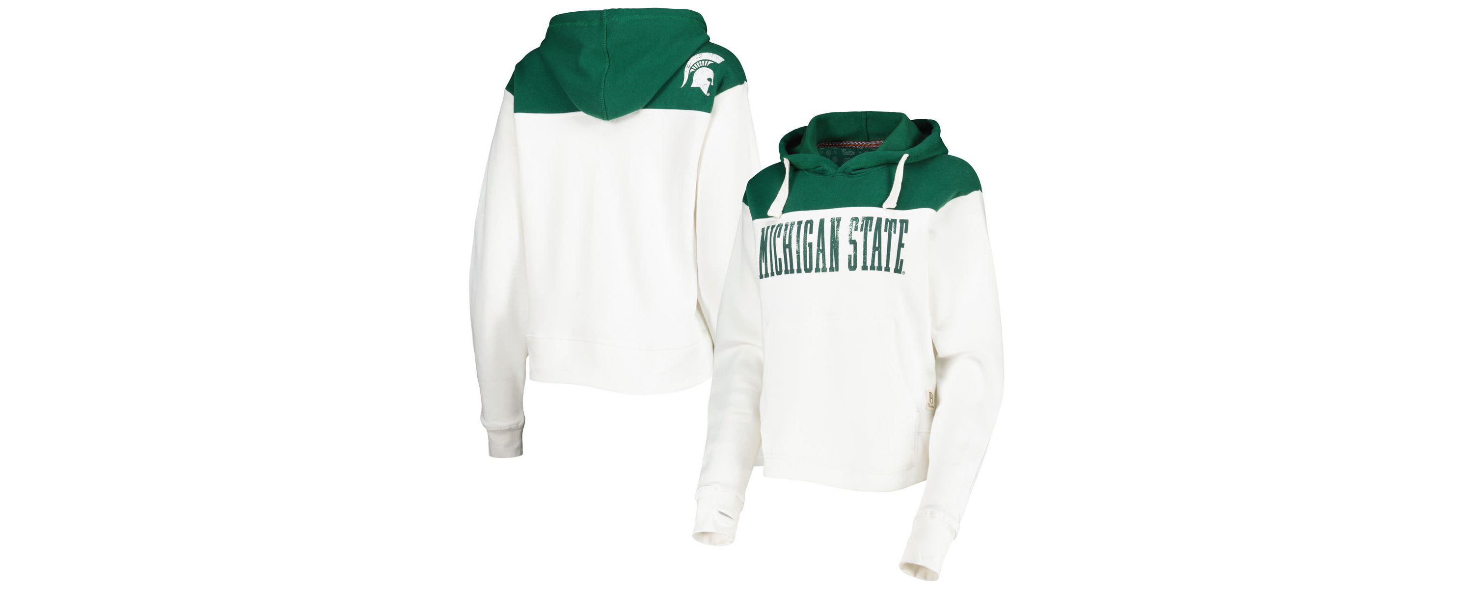 NCAA Michigan State Spartans Chicago 2-Hit Yoke Pullover Hoodie