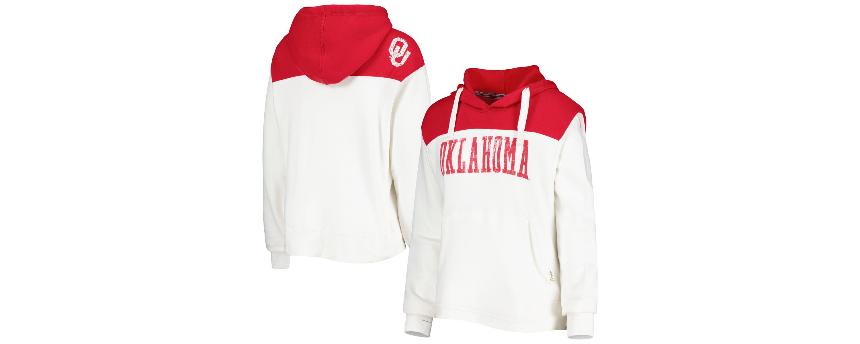 NCAA Oklahoma Sooners Chicago 2-Hit Yoke Pullover Hoodie
