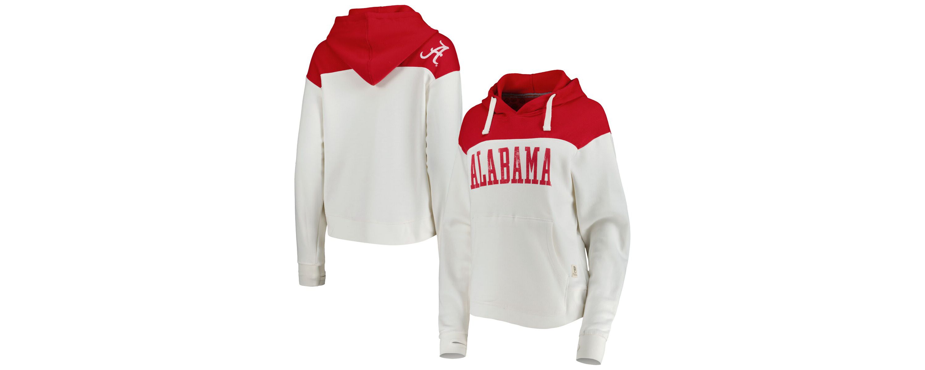 Alabama Crimson Tide NCAA Alabama Tide Chicago 2-Hit Yoke Pullover Hoodie
