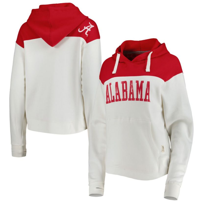 Alabama Crimson Tide NCAA Alabama Tide Chicago 2-Hit Yoke Pullover Hoodie