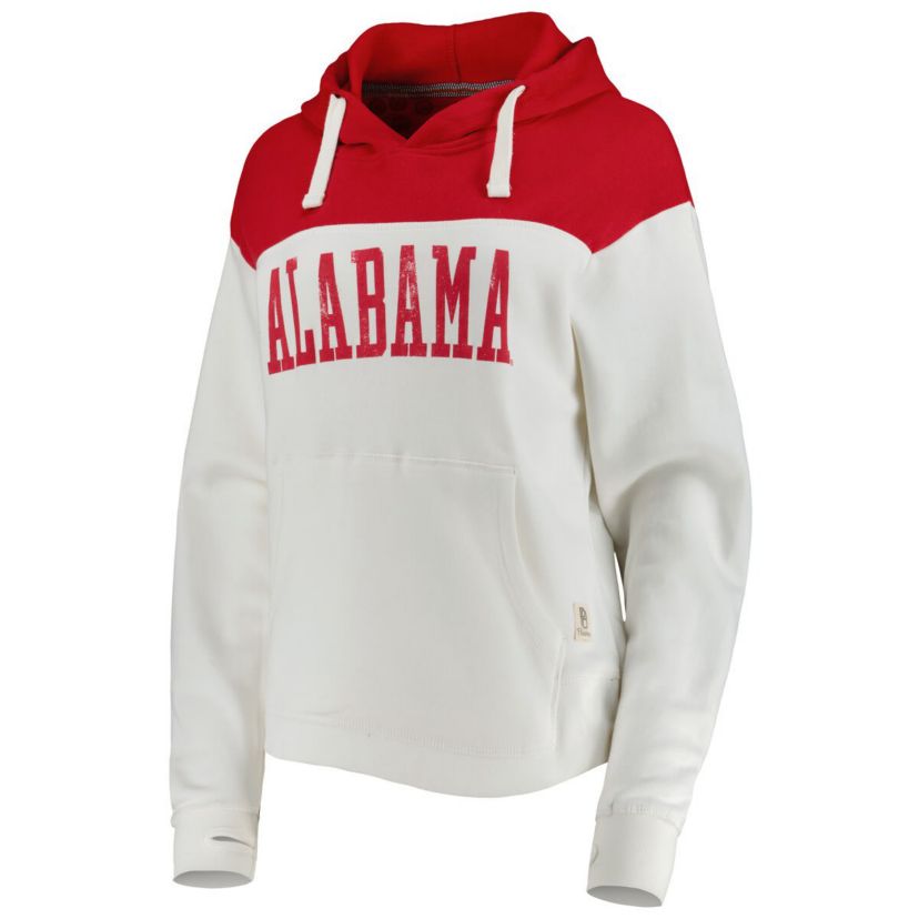 Alabama Crimson Tide NCAA Alabama Tide Chicago 2-Hit Yoke Pullover Hoodie