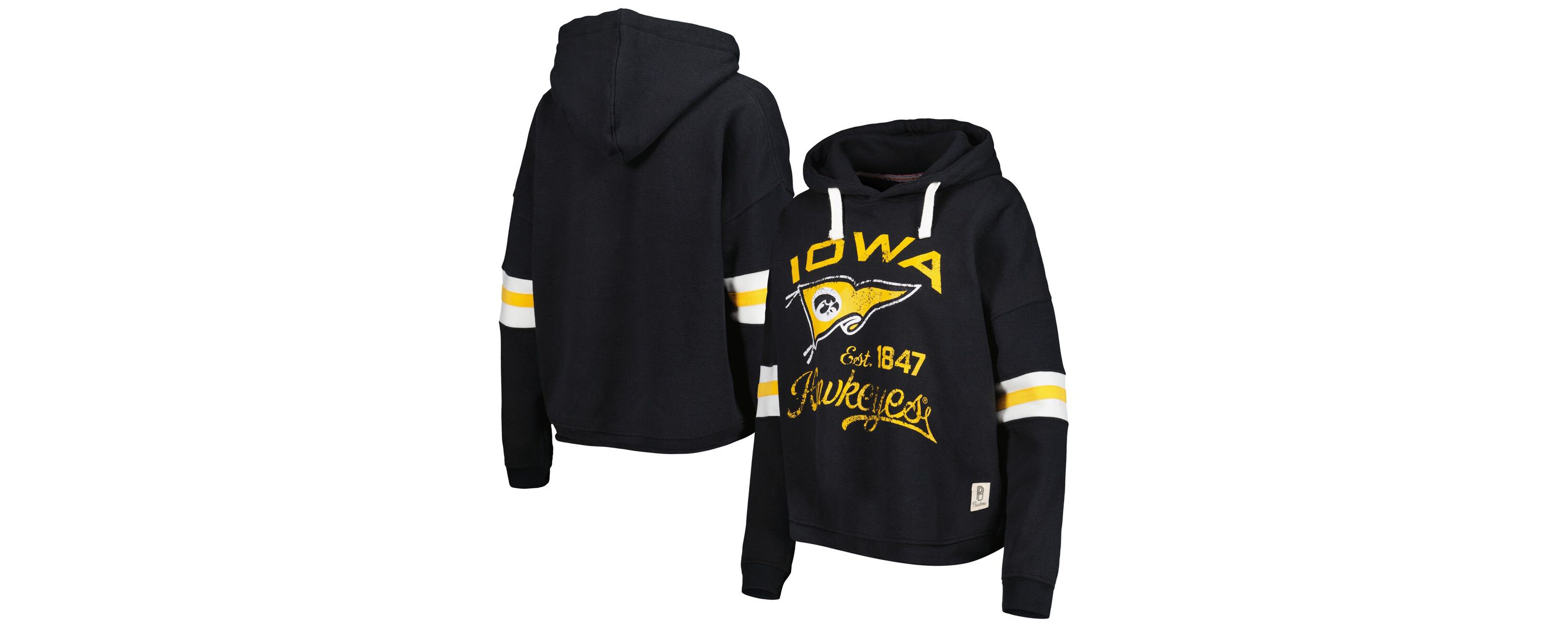 NCAA Iowa Hawkeyes Super Pennant Pullover Hoodie