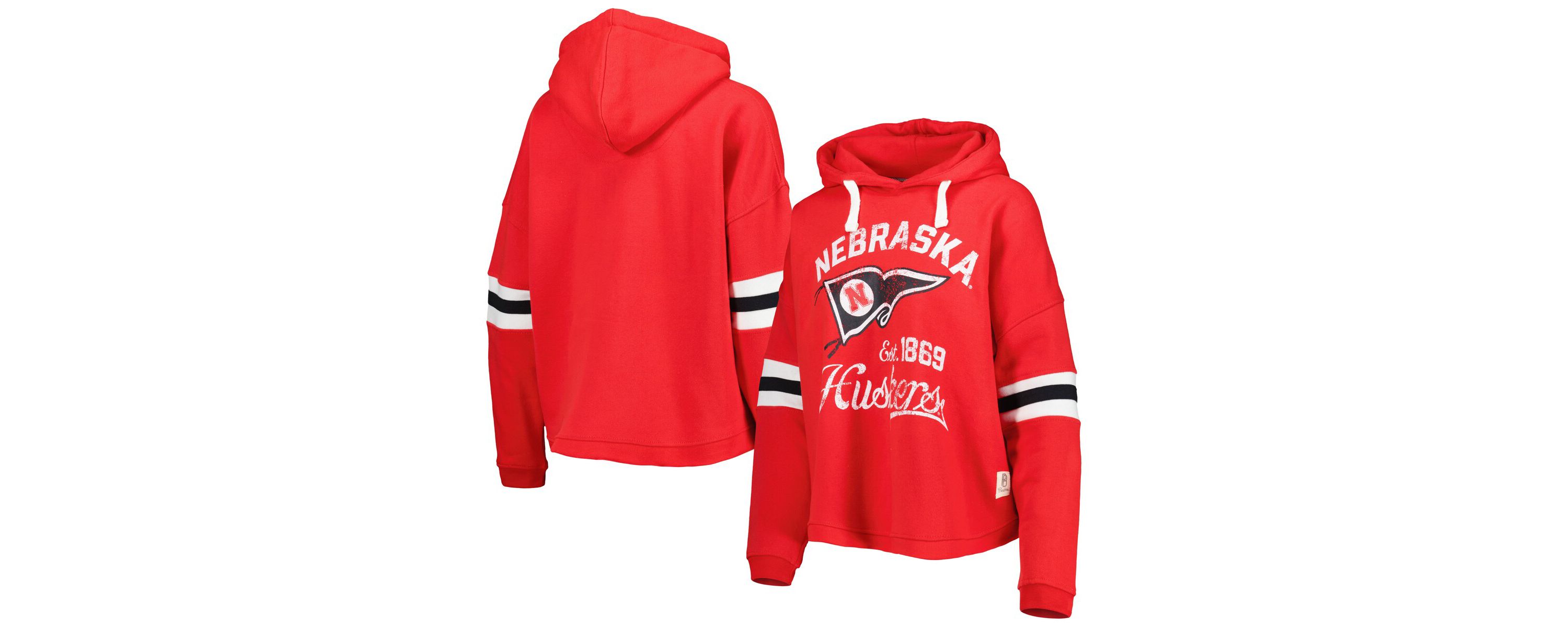 NCAA Nebraska Huskers Super Pennant Pullover Hoodie
